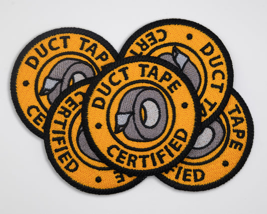 Duct tape certified, Duct tape patch, Embroidered iron-on patch - 17