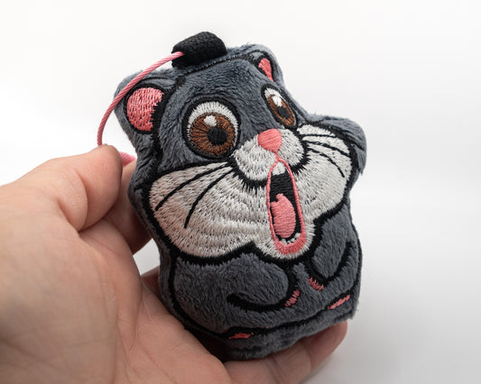 Hamster hystérique, Peluche, Porte-clefs, Bijou de sac, Ornement de rétroviseur, Mignonnerie à Emporter - 2