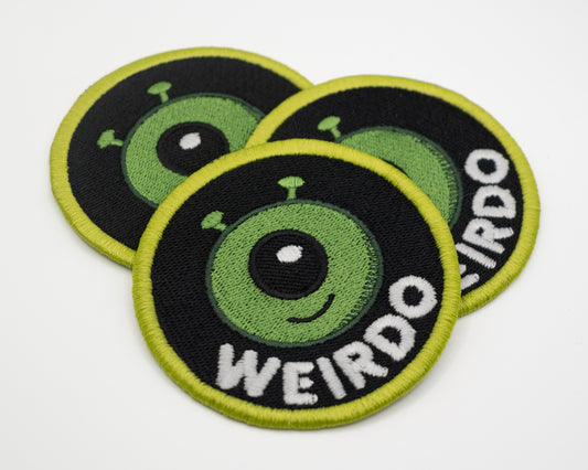 Weirdo Alien Patch, Weird patch, Ecusson d'extra-terrestre, Ecusson brodé,  Embroidered iron-on patch - 84